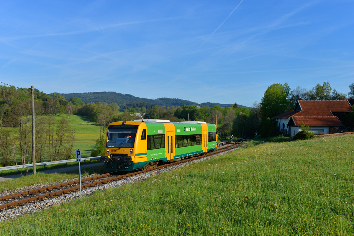 650 075 als WBA4 am 16.05.2017 bei Gotteszell. 