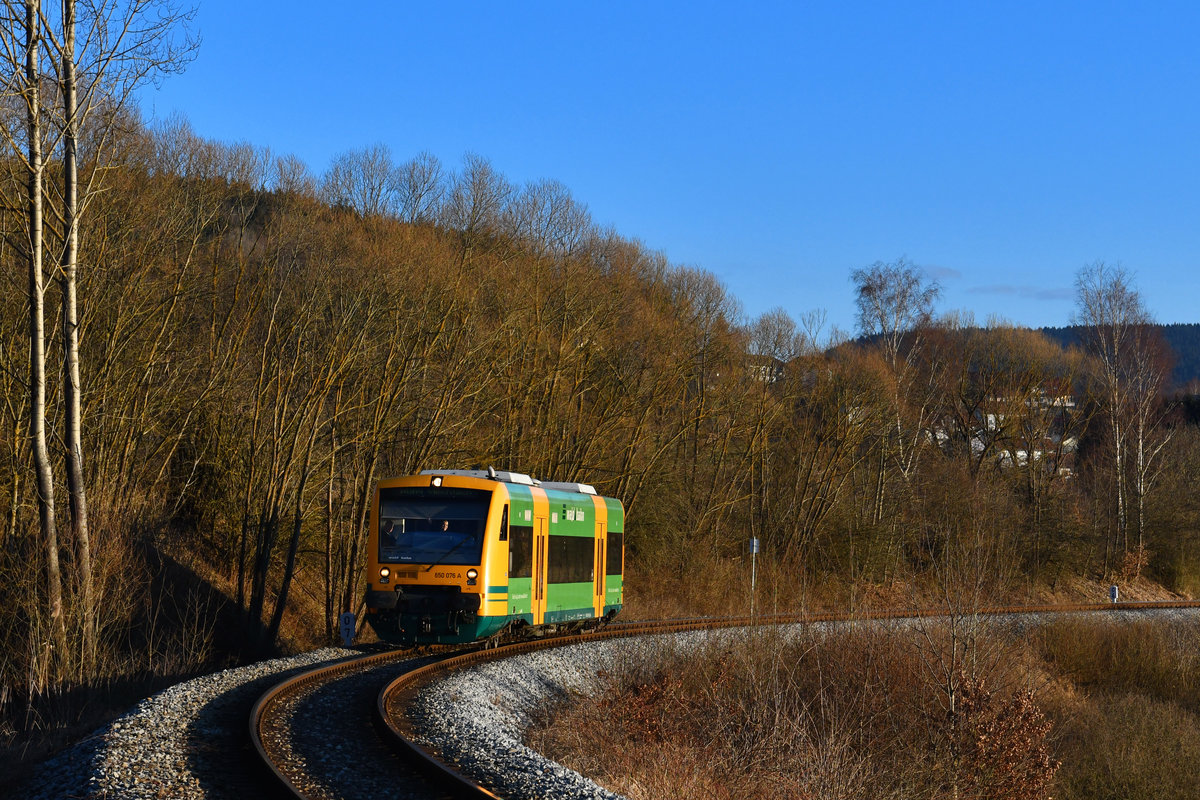 650 076 am 21.03.2018 bei Gotteszell. 