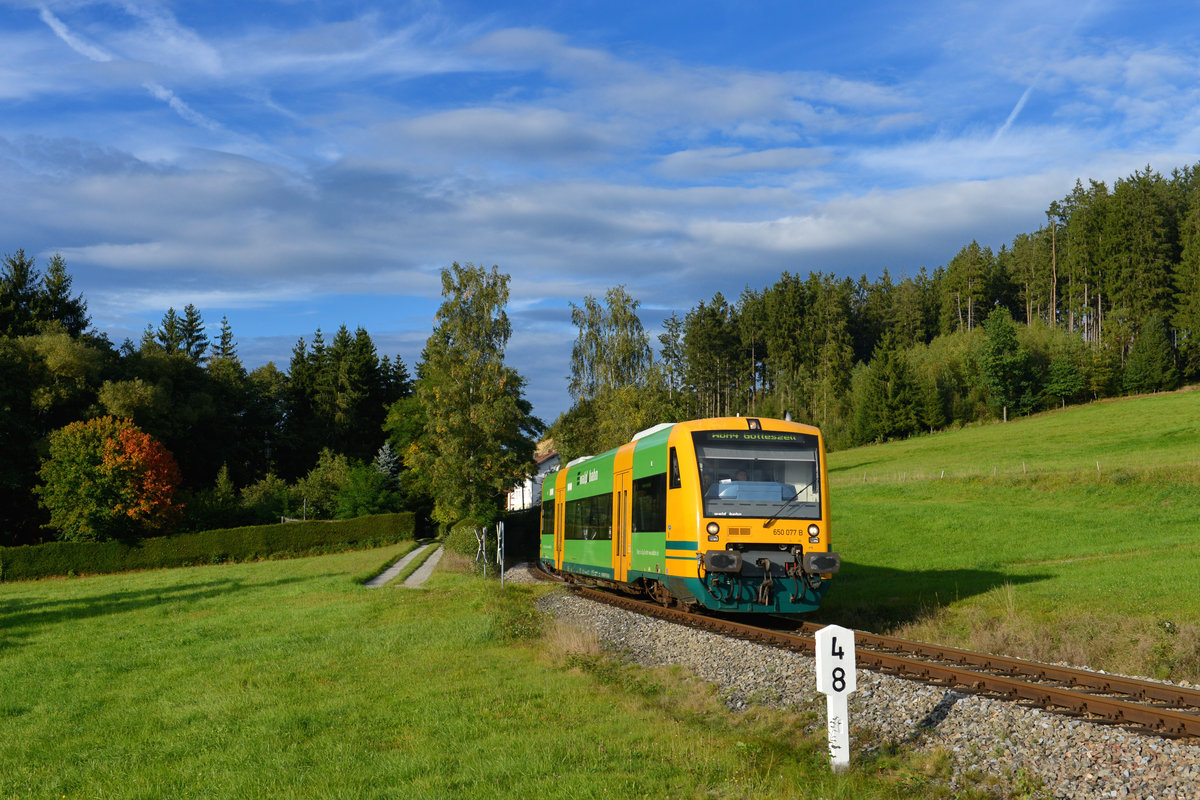 650 077 am 24.09.2017 bei Prünst. 