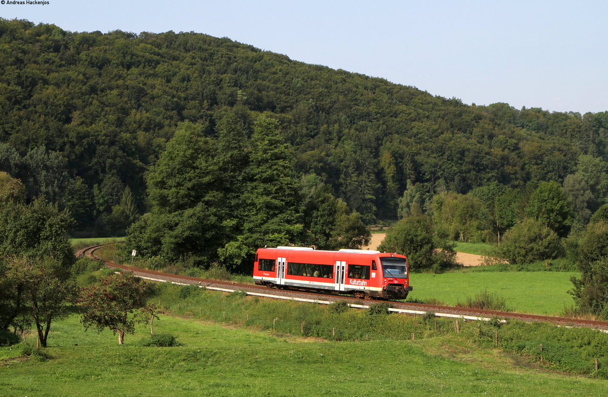 650 303-1 als RB 22215 (Pforzheim Hbf-Tübingen Hbf) bei Mühlen 26.8.17