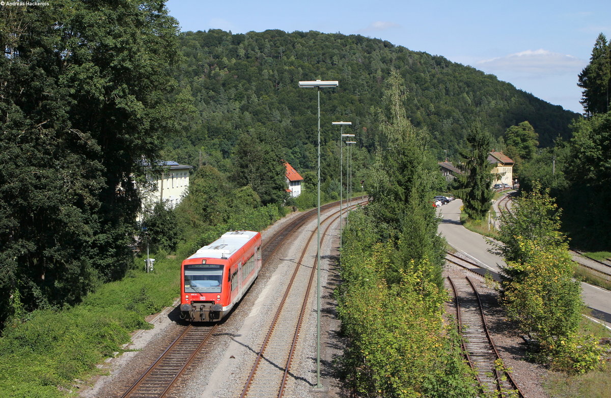 650 311-4 als RB 22242 (Tübingen Hbf-Pforzheim Hbf) in Eyach 22.8.17