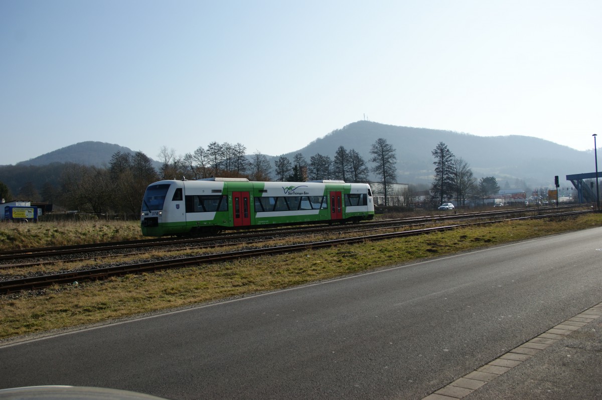 650 512-4 der S.T.B bei der Ausfahrt in Walldorf/W. am 13.03.14.