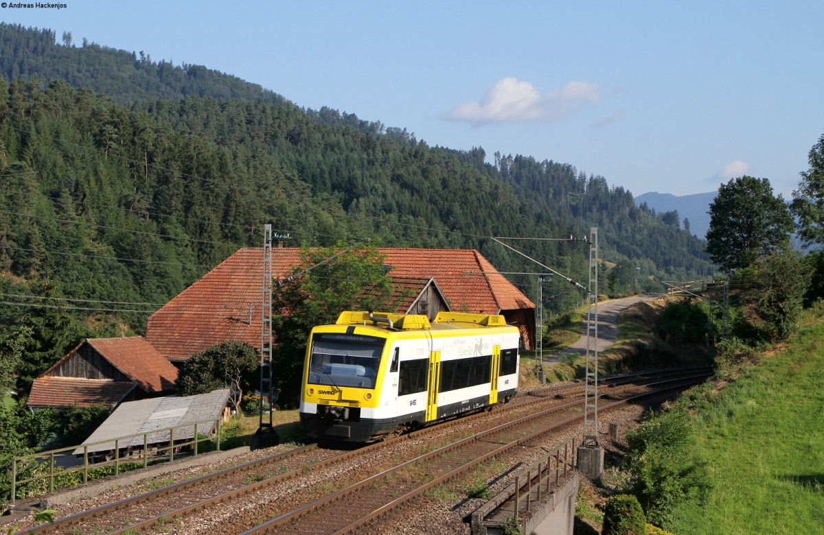 650 587? als SWE 721 (Hausach-Hornberg) bei Gutach 15.7.15