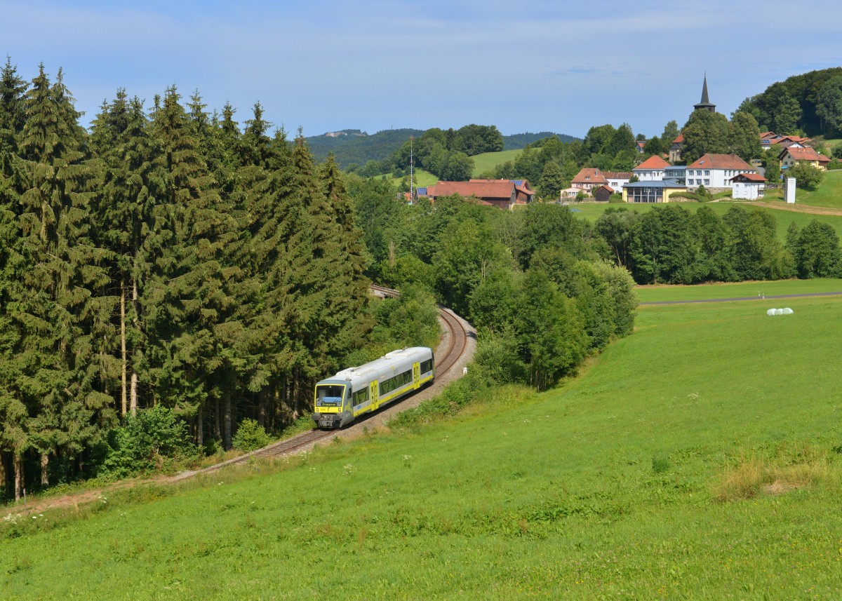 650 706 bei einer Sonderfahrt am 01.08.2015 bei Karlsbach. 