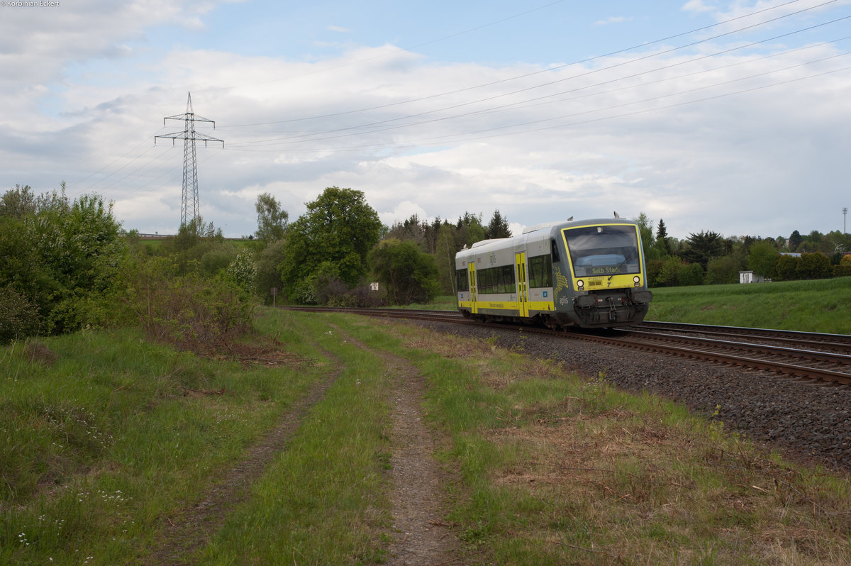 650 733 als ag 84419 von Hof Hbf nach Selb Stadt bei Döhlau, 15.05.2017