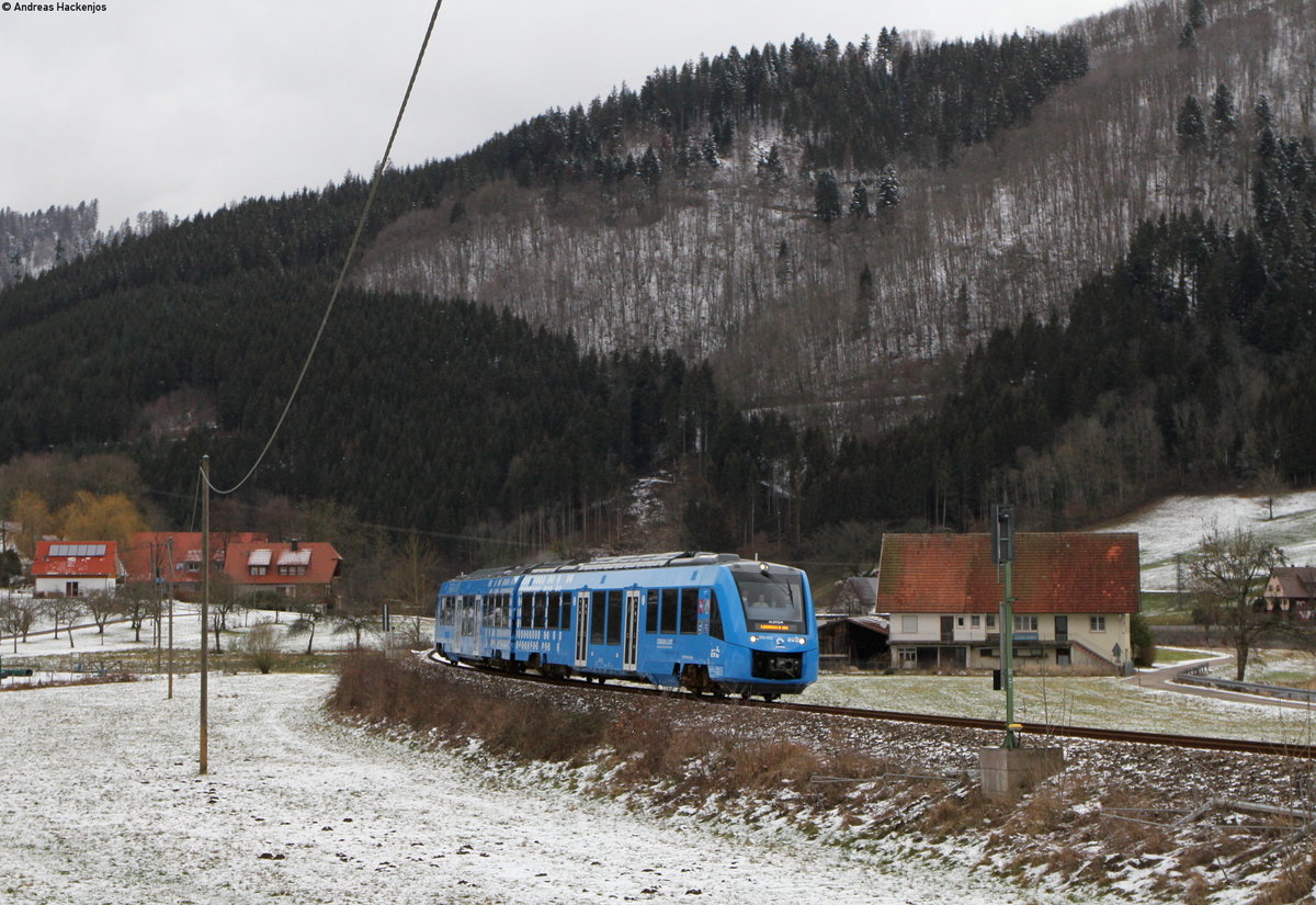 654 102-2 als ***** (Offenburg-Freudenstadt Hbf) bei Halbmeil 30.1.19