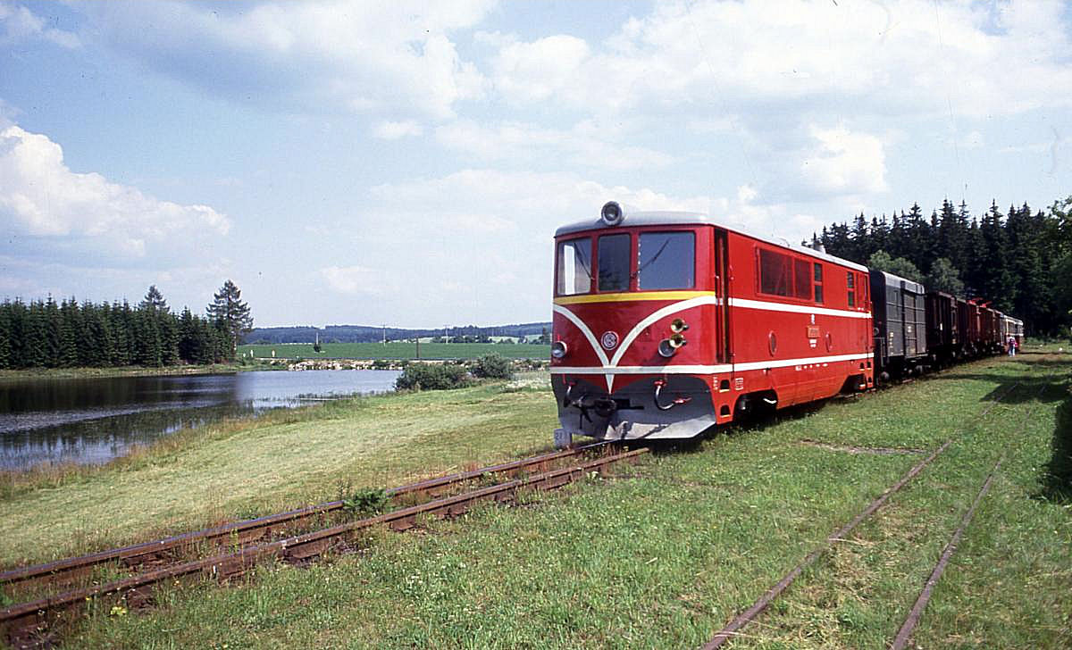 705911 ist am 8.6.1992 hier bei Horkey mit dem GmP 88113 unterwegs.
Das Foto wurde seinerzeit auch im Eisenbahn Journal 12/92 abgedruckt.