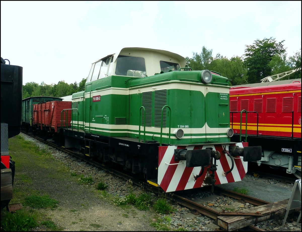 710 085-2 am 26.5.2018 in in Eisenbahnmuseum Lužná 