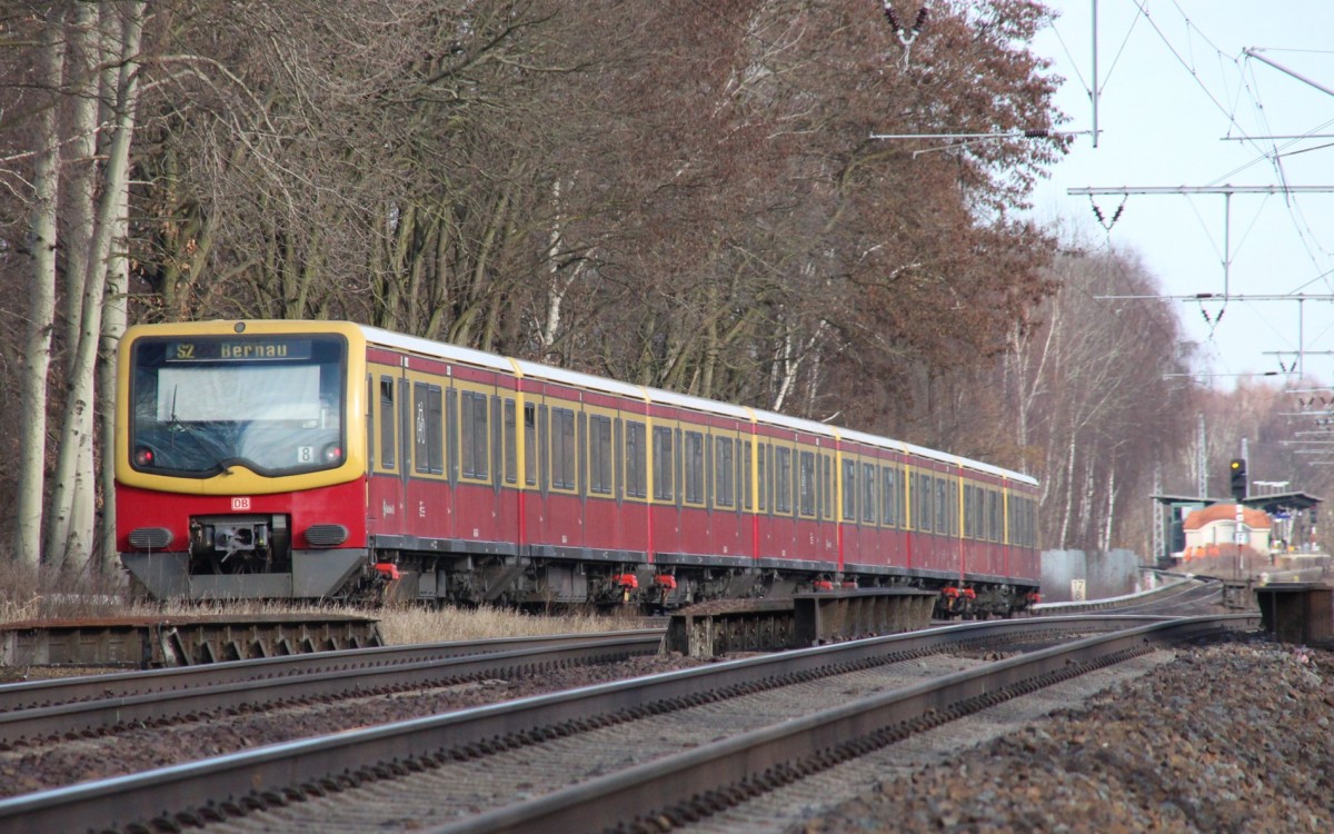 7.2.2014 zwischen Röntgental und Zepernick. S2 nach Bernau