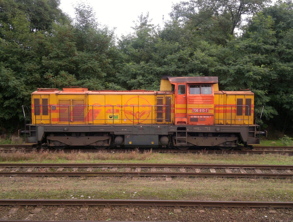 730 613-7 in HBf. Kladno am 14.9.2013. Gesellschaft KDS Kladno. 