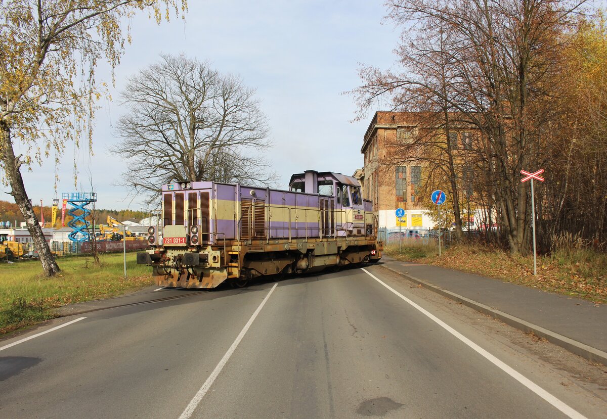 731 031-1 zu sehen am 31.10.25 in Doln� Rychnov.