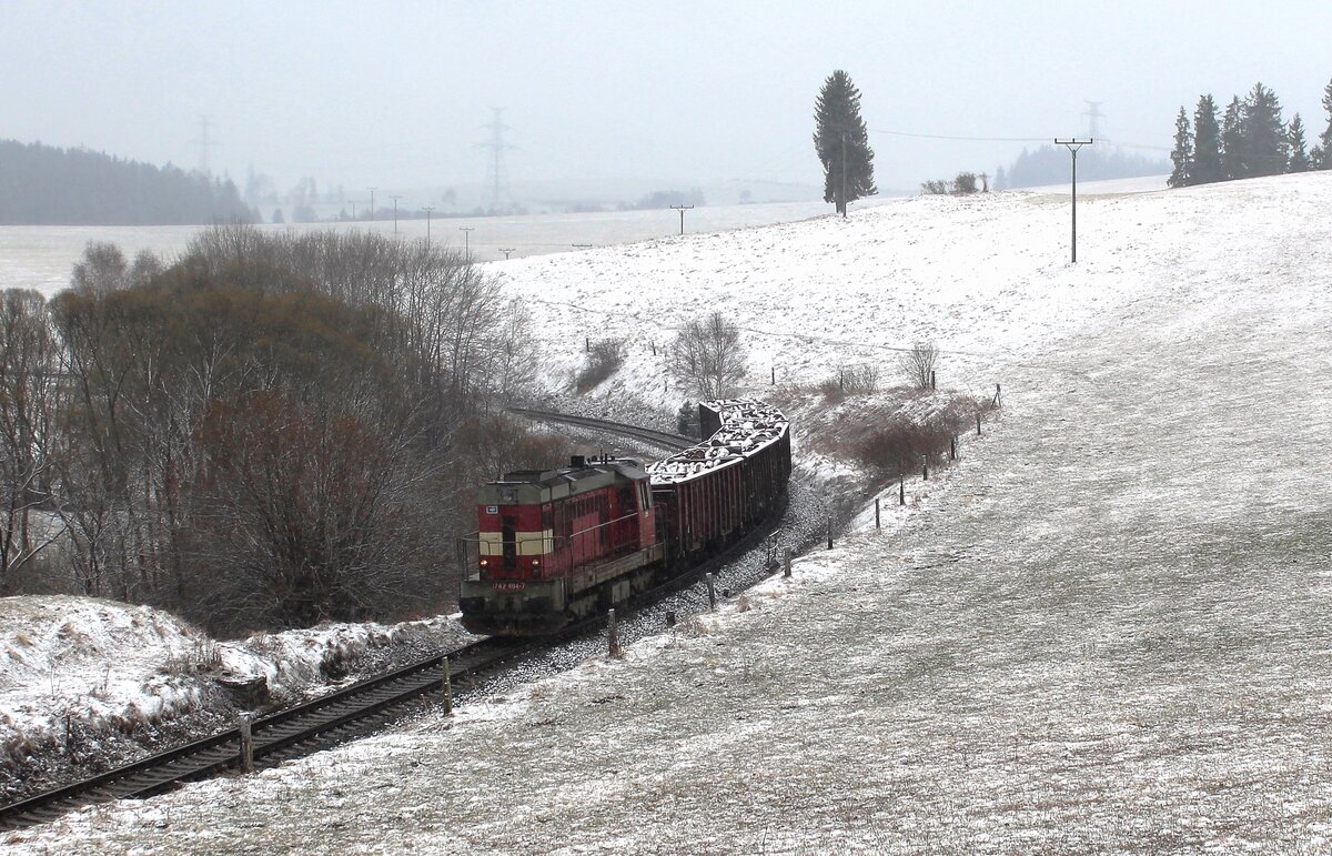 742 404-7 mit Mn 55434 zu sehen am 01.04.22 in Poutnov.
