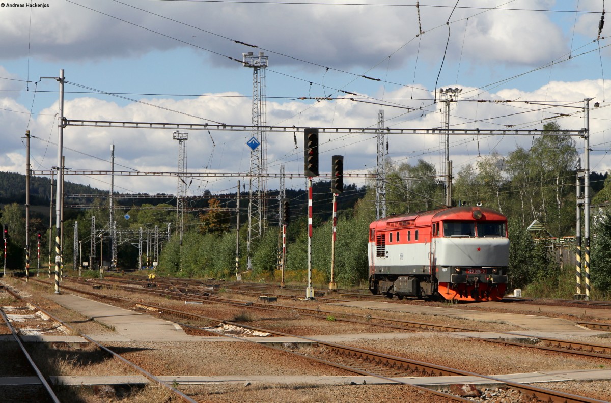 749 006-3 beim Umsetzen in Svetla nad Sazavou 28.9.15