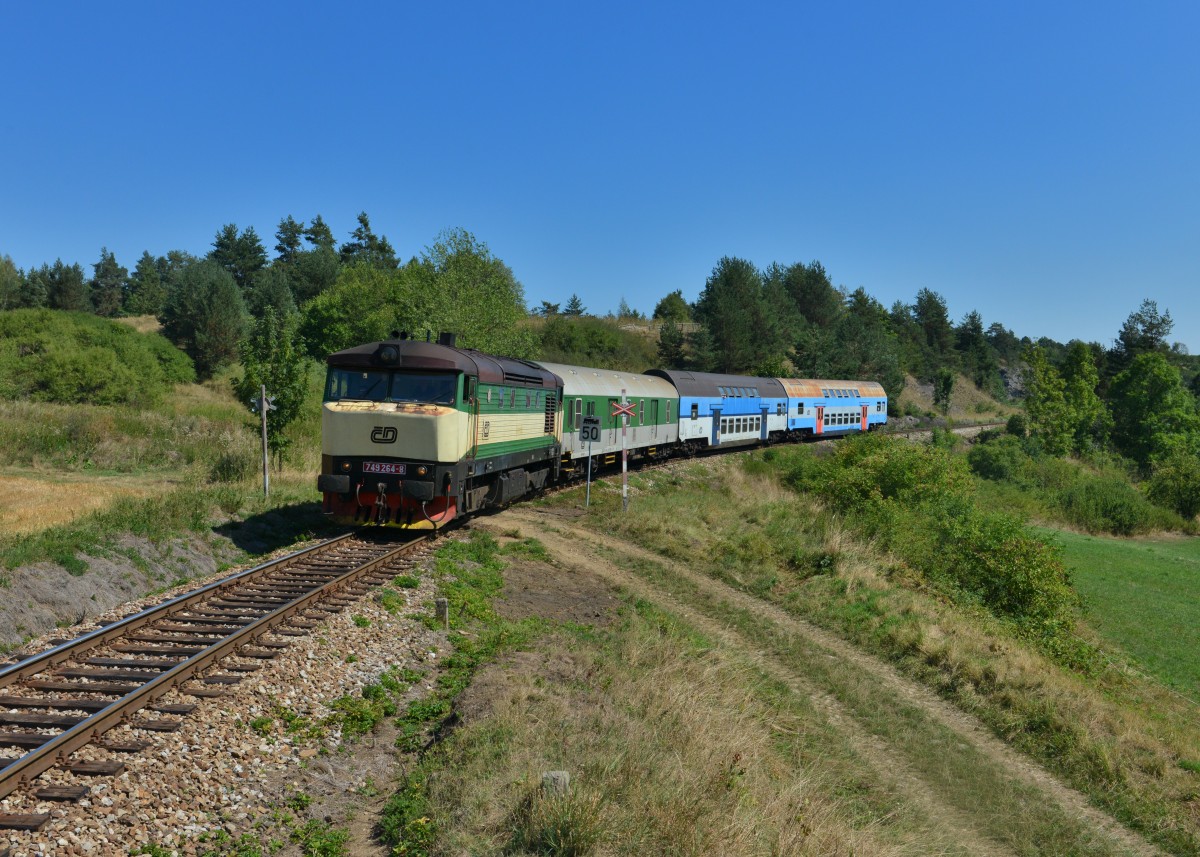 749 264 mit einem Os am 29.08.2015 bei Cesky Krumlov. 