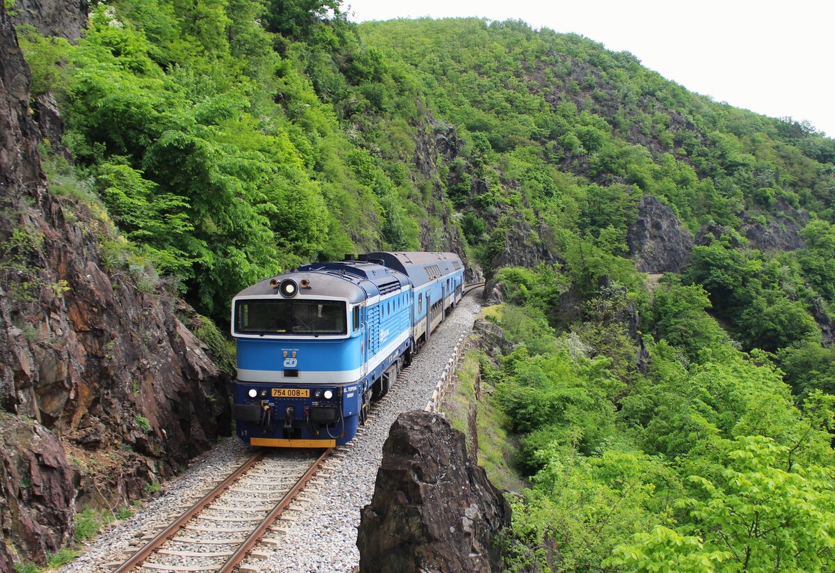 754 008-1 als Os 9060 zu sehen am 03.05.25 bei Petrov u Prahy. 