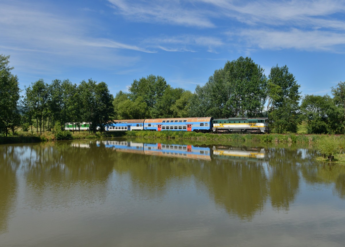 754 045 mit einem Os am 11.07.2015 bei Kremze. 