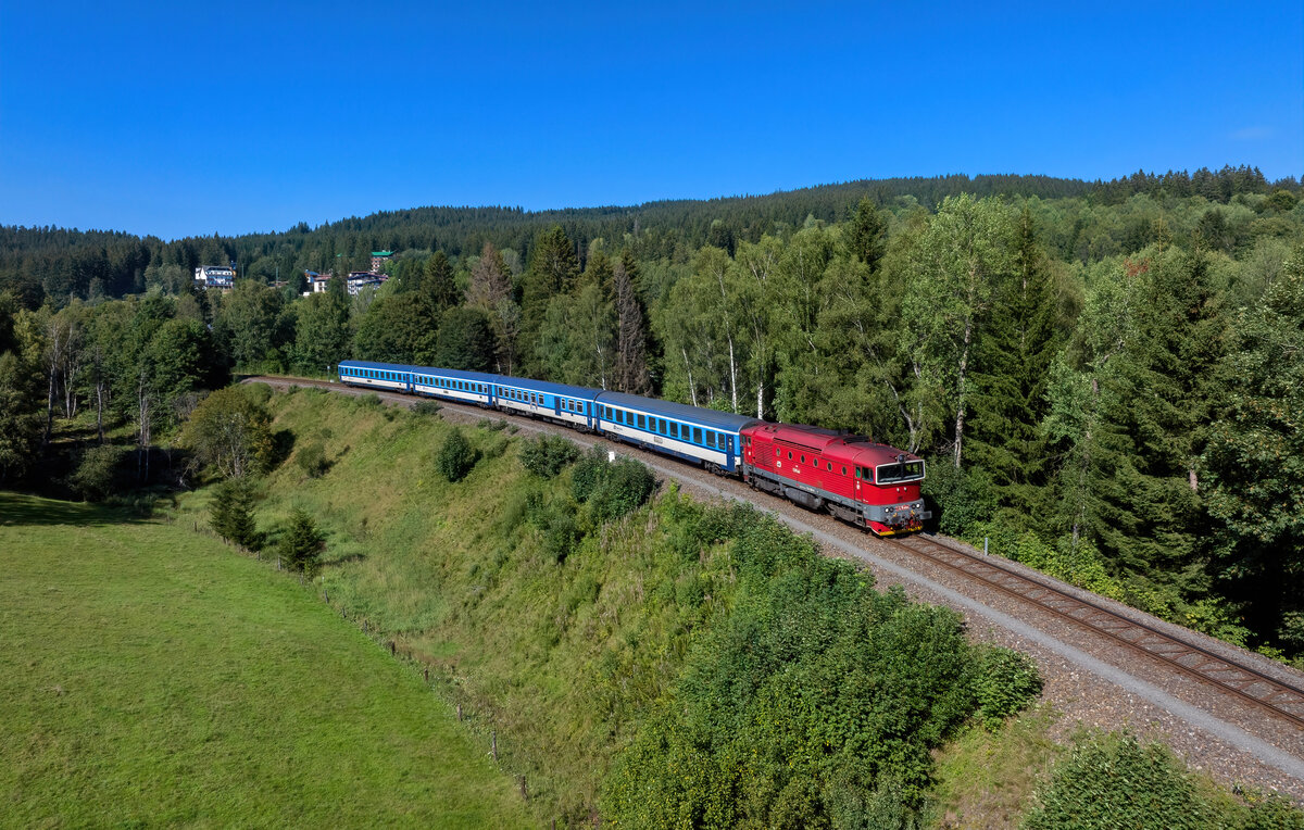 754 066 mit R 768 am 23.08.2023 bei Spicak.