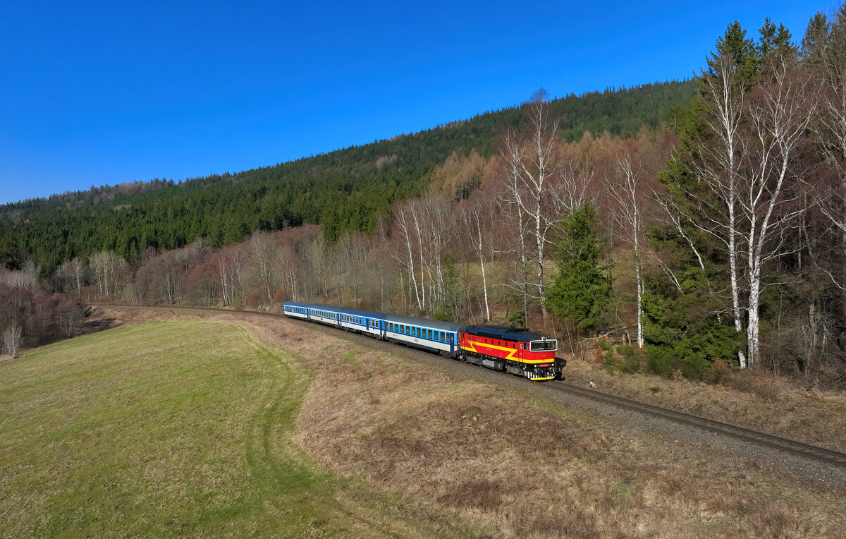 754 074 mit R 768 am 04.03.2024 bei Zelena Lhota.