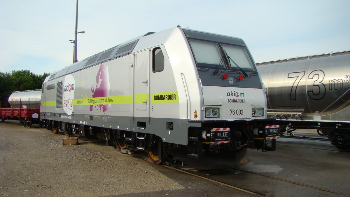 76 002 akiem, auf der Transport & Logistik Messe München 2011.