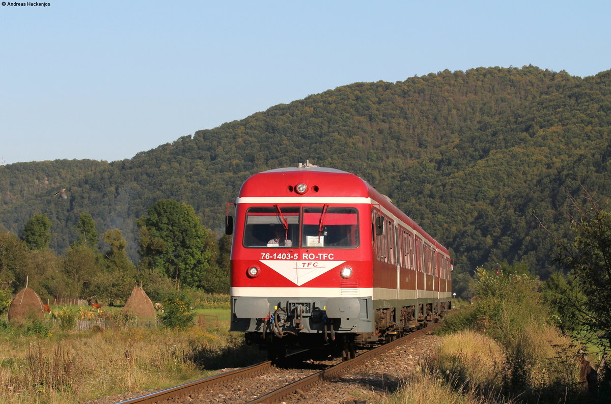 76 1403-5 als IR15037 (Cluj Napoca-Oradea) bei Negreni 2.9.16