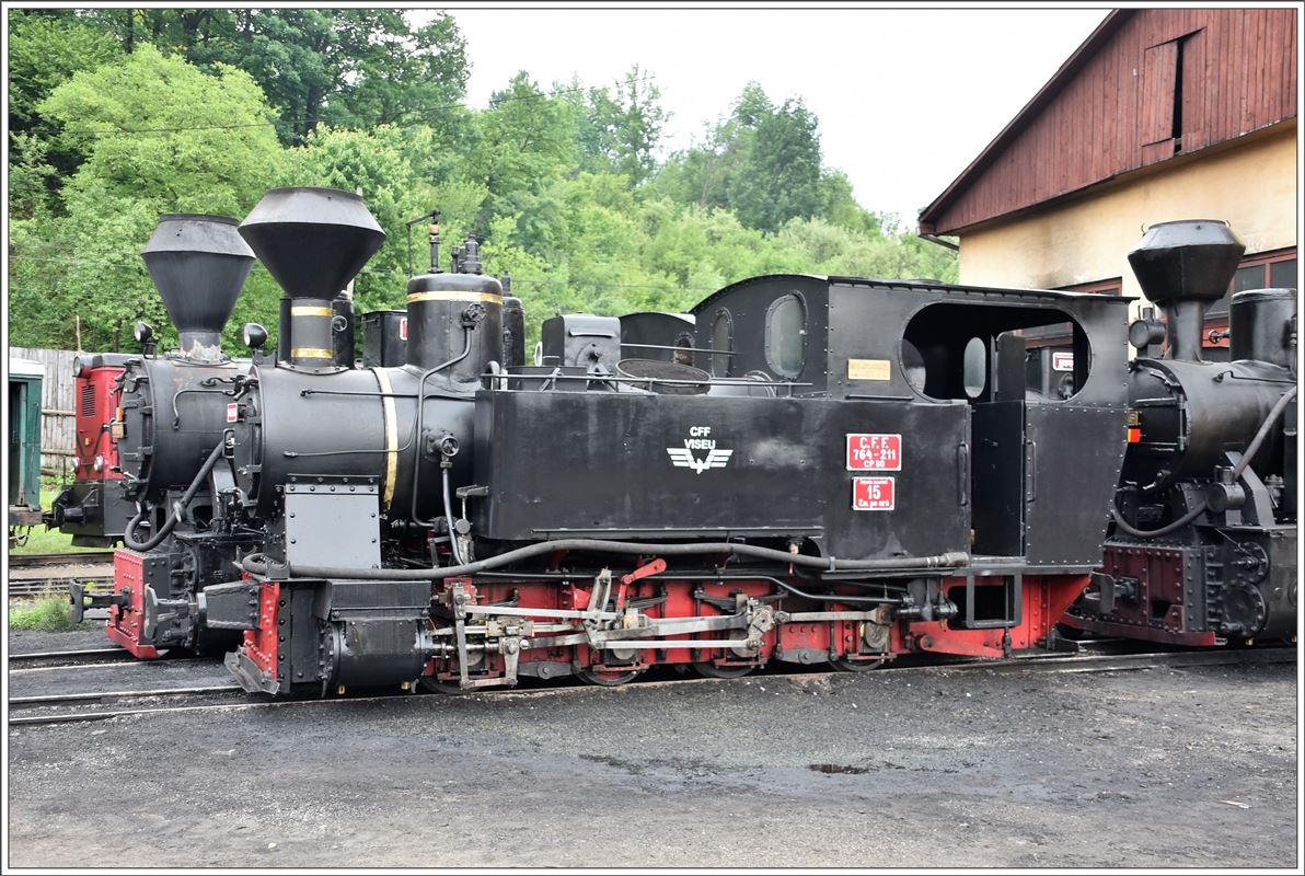 764.211  Mariuta  die einzige Orenstein&Koppel Lok wird am nächsten Tag unseren Sonderzug nach Faina führen. (12.06.2017)