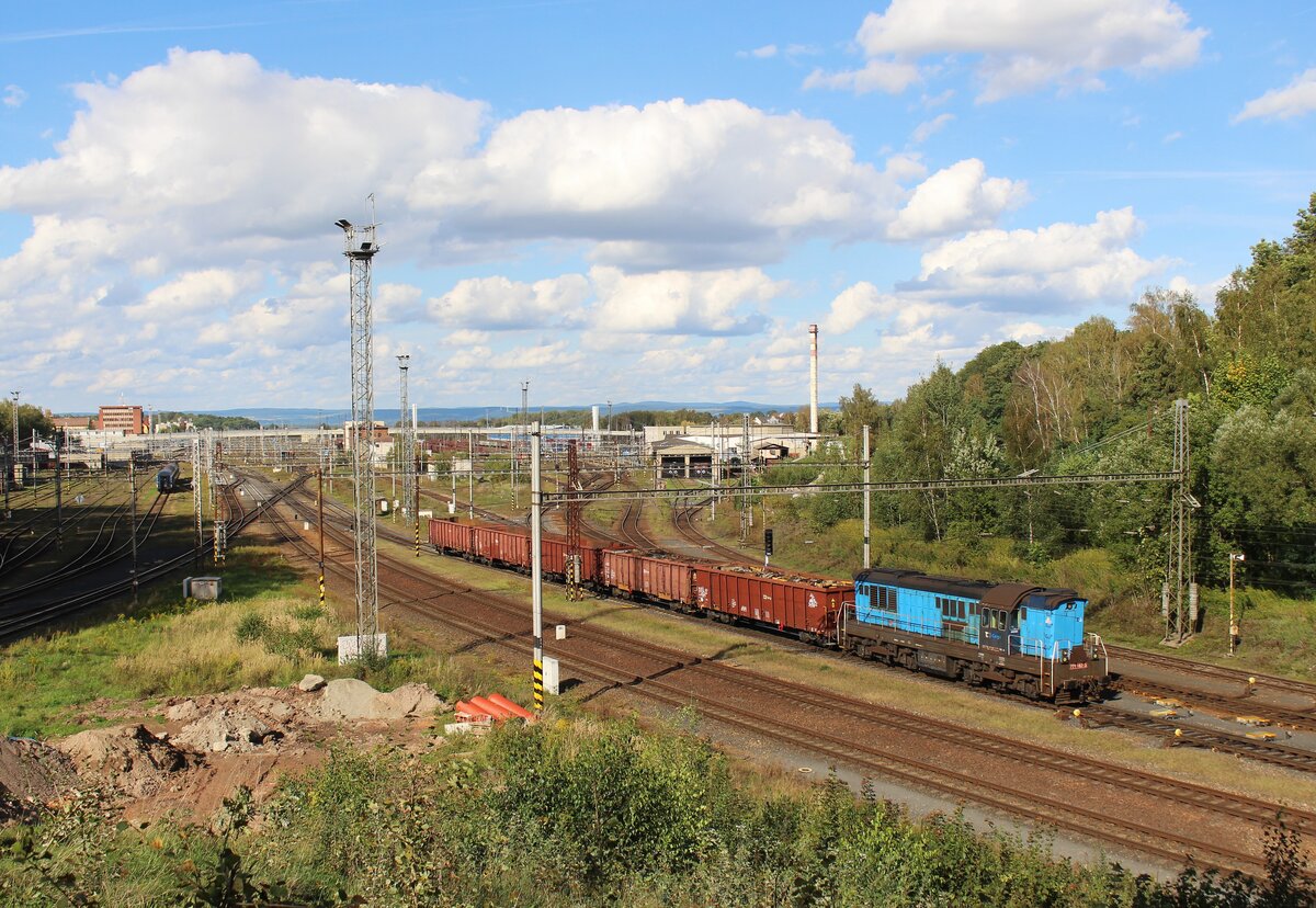 771 182-3 war am 17.09.26 beim rangieren in Cheb zu sehen.