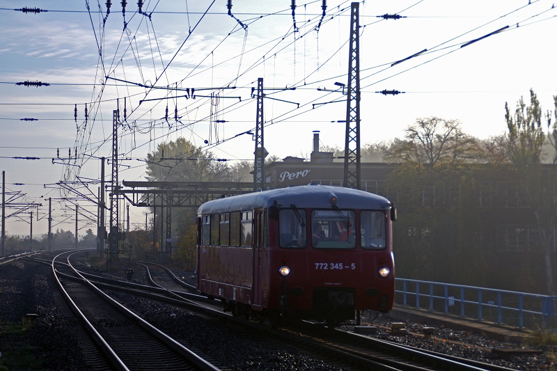 772 345 am 01.11.2014 in Gotha zur Bereitstellung nach Bahnsteig 5