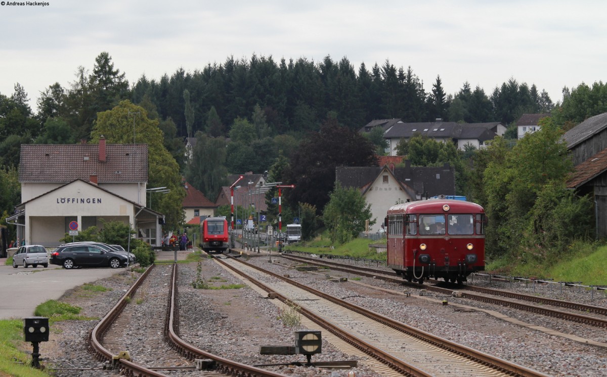 796 625-2 als DPE 68909 (Rottweil-Titisee) in Löffingen 20.8.14