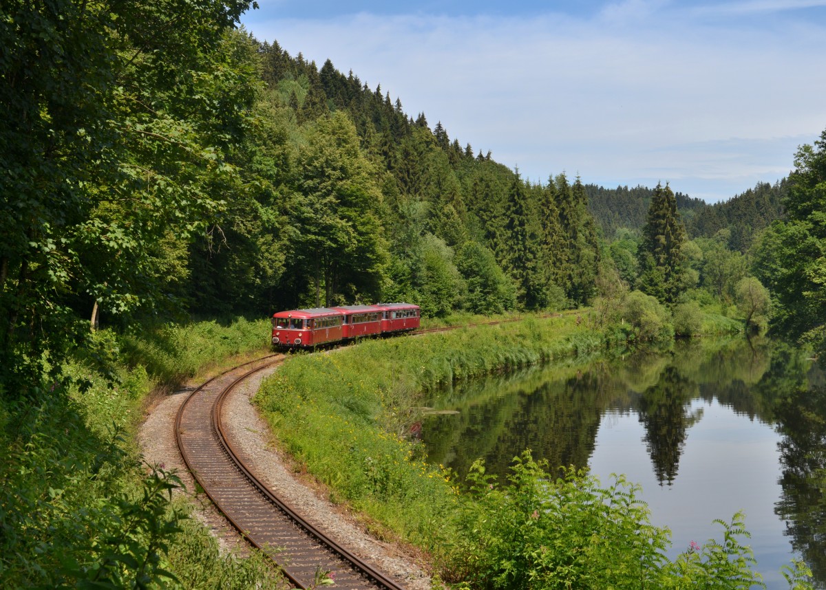 798 706 + 998 840 + 798 776 bei einer Sonderfahrt am 11.07.2015 bei Fischhaus. 