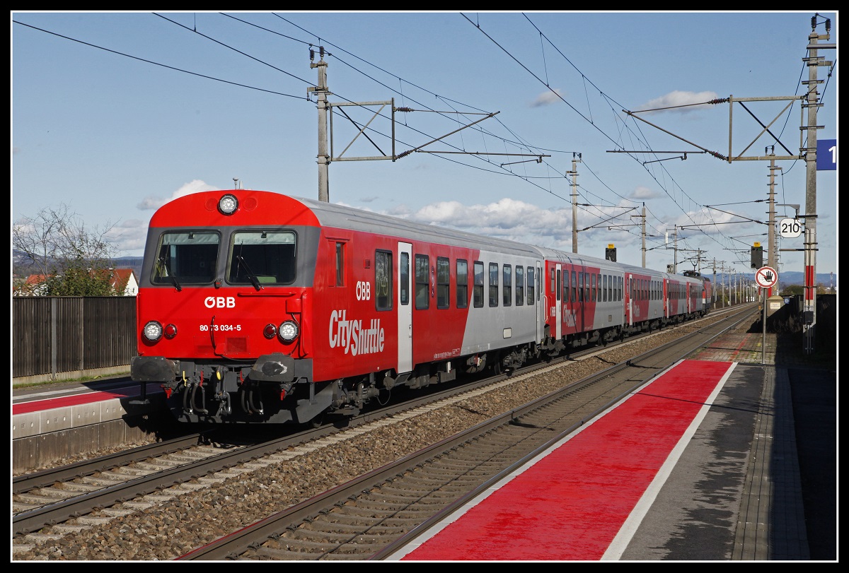 80-73 034 als REX in Oftering am 4.11.2019.