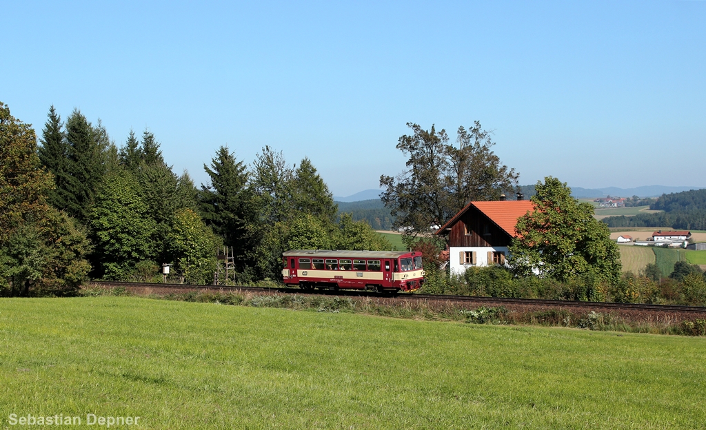 810 032 mit einem Os Domazclice-Furth im Wald am 3.10.13