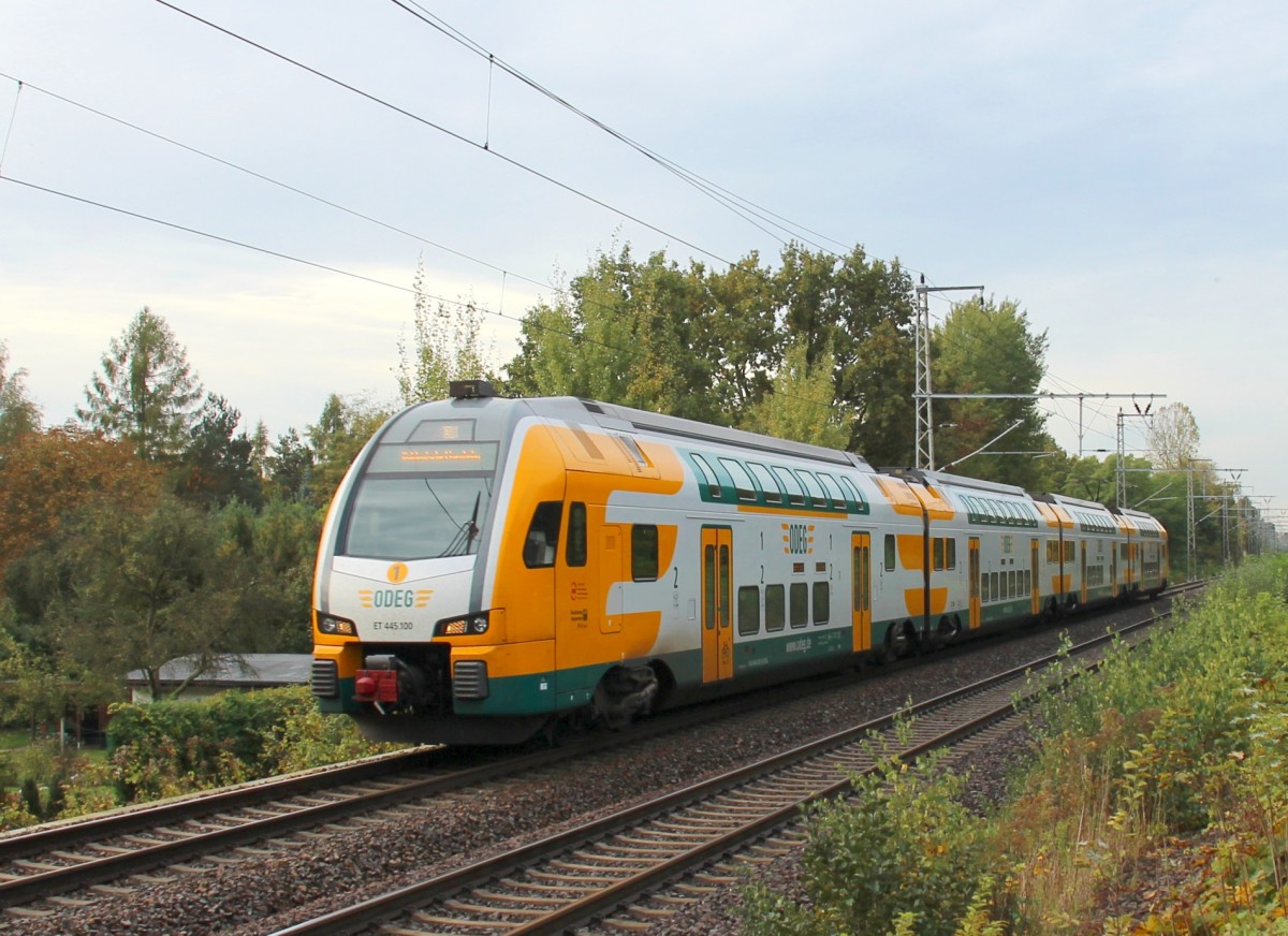 8.10.2014 Röntgental. KISS-Zug nach Eberswalde