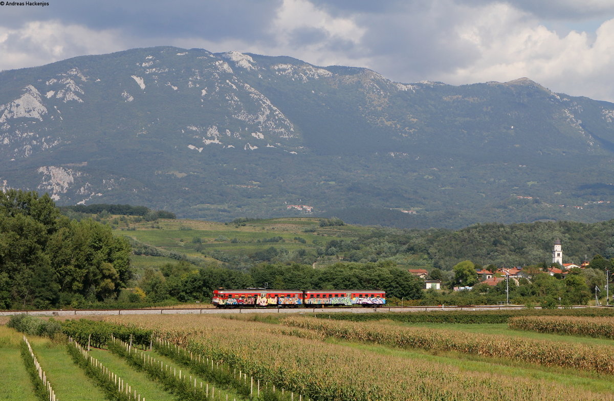 813 031 als R 4224 (Sezana-Nova Gorica) bei Prvacina 5.9.18