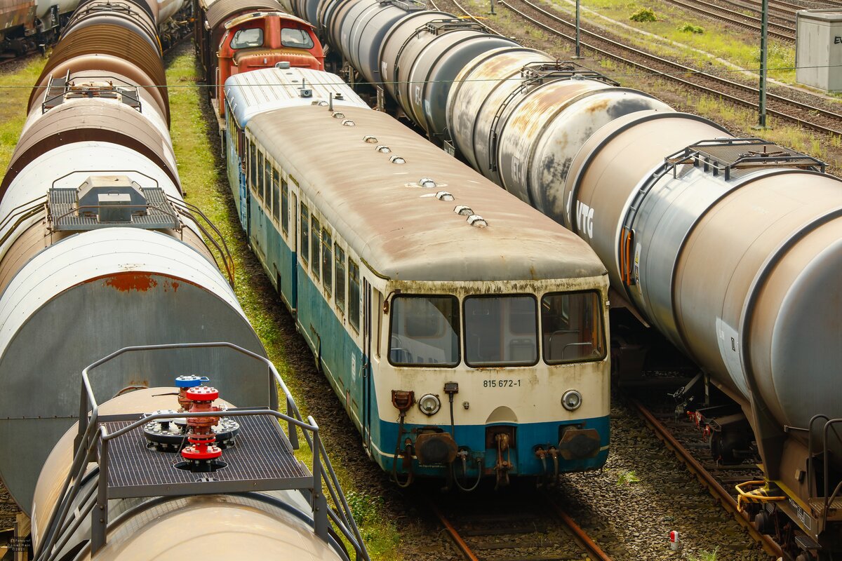 815 672-1 Akkutriebwagen in Linz am Rhein, September 2021.