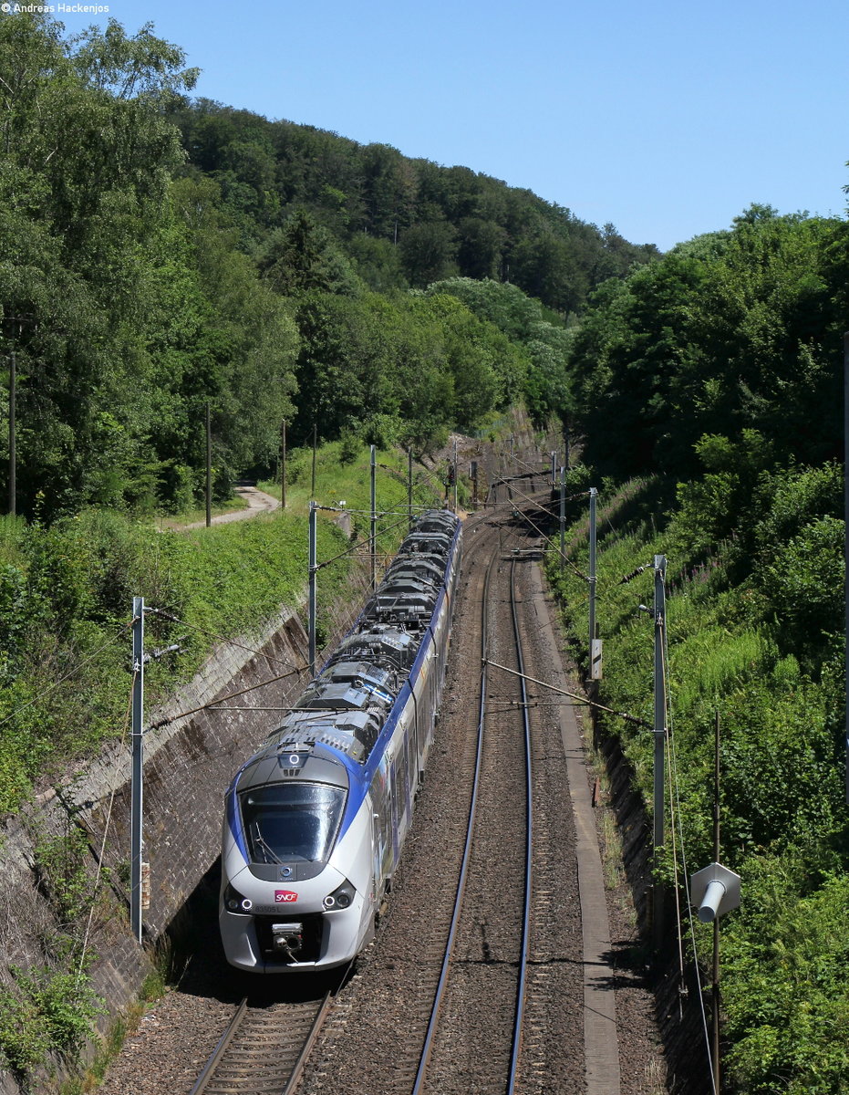 83505 und 835** als TER30118 (Strasbourg-Sarrebourg) bei Arzviller 5.7.19