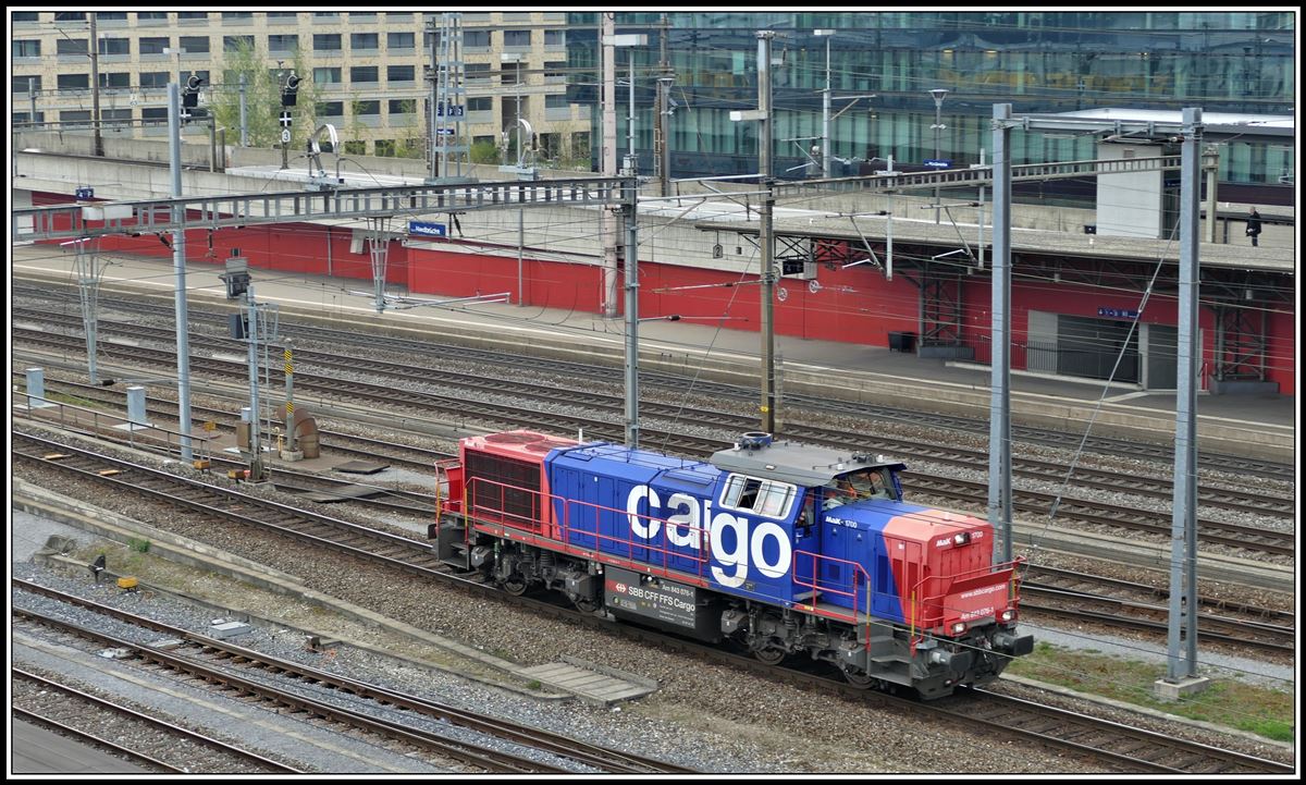 843 076-1 in Zürich Hardbrücke, (12.04.2019)