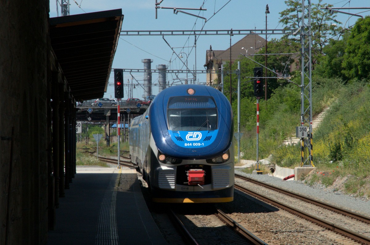 844 009 am 07.06.14 am Bahnhof Plzeň-Jižní Předměstí