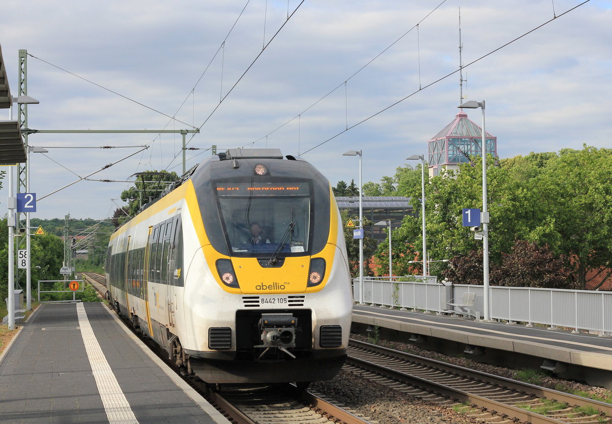 8442 105 als RE 10a Mannheim-Heilbronn am 30.06.2020 in Neckarsulm Mitte. 