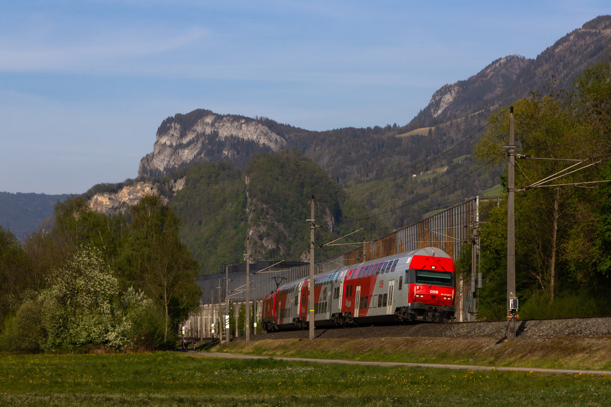 86-33-020-7 kurz hinter Altach gen Götzis. 17.4.20