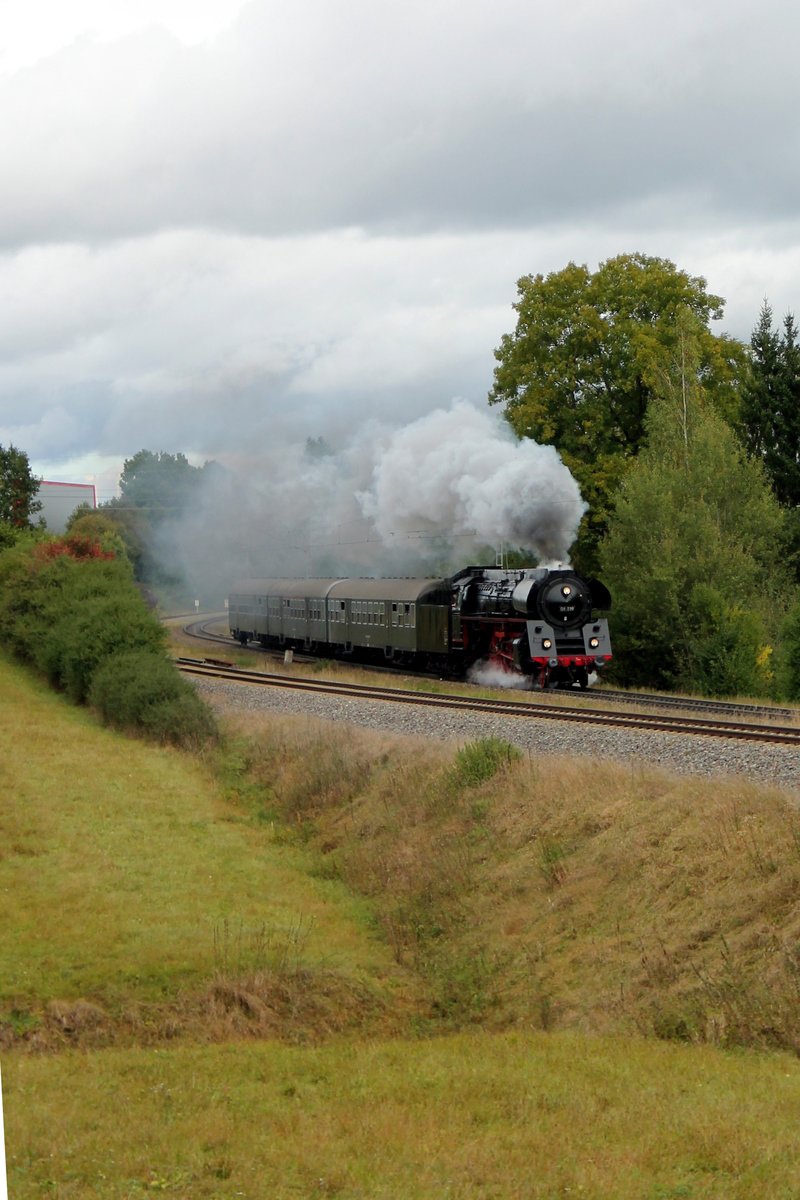 9. Rottweiler Dampftage: SDZ 22437 mit 01 519 will unter Volldampf nach Spaichingen (02.10.2016)
