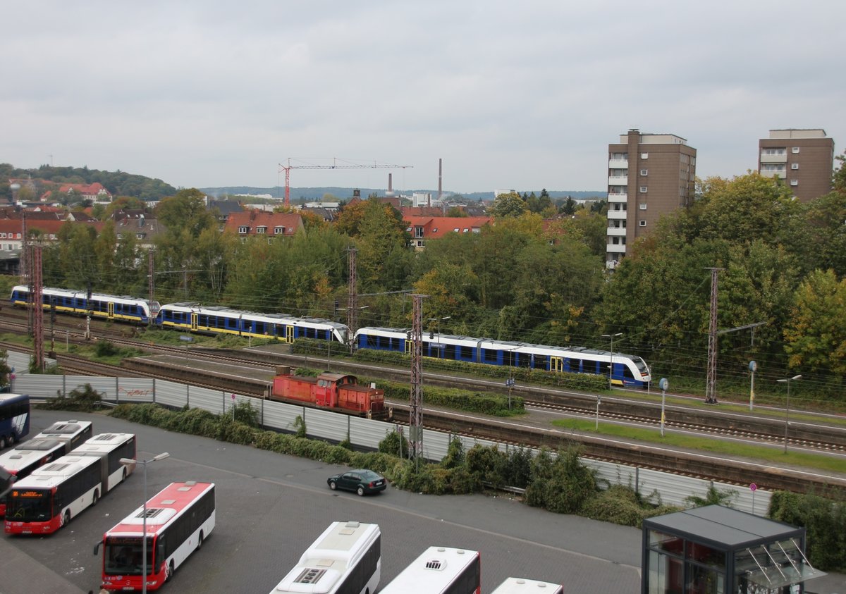 9.10.2017 Osnabrück, Ausfahrt Richtung Rheine vom Hotel aus gesehen.
