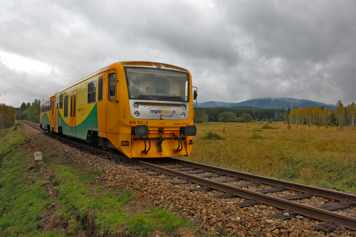 914 114-4 als Os 18008 nach Nové Údolí bei Dobrá.Bild vom 14.4.2014