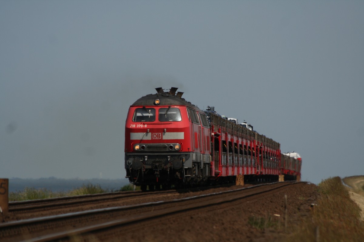 92 80 1 218 379-6 D-DB + 218 364-9 Hindenburgdamm 31.05.2008