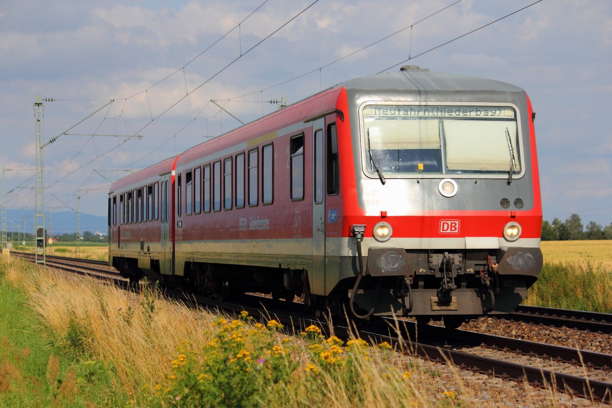 928 424 DB Regio in Radldorf am 11.07.2012. 