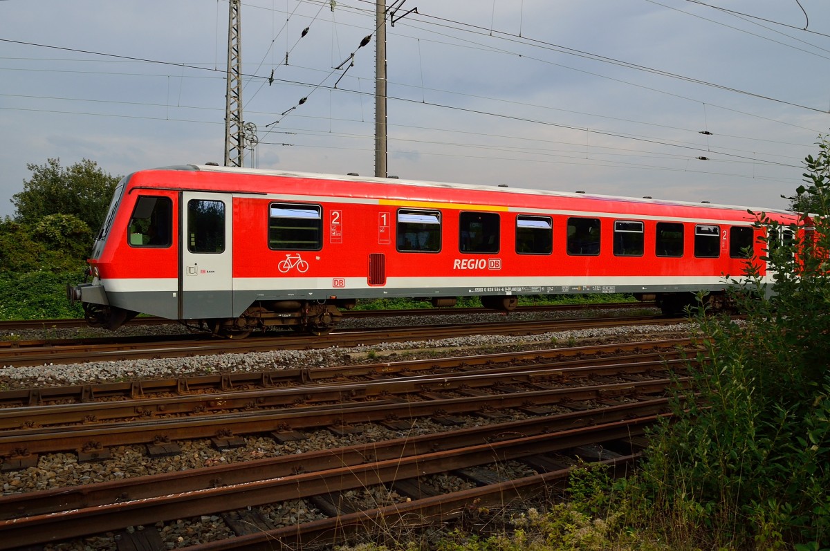 928 534-6 in Grevenbroich als RB 38 am Freitag den 30.8.2013