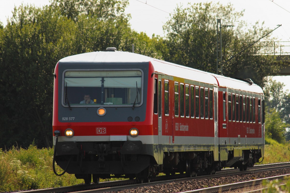 928 577 DB Regio in Radldorf am 11.07.2012. 