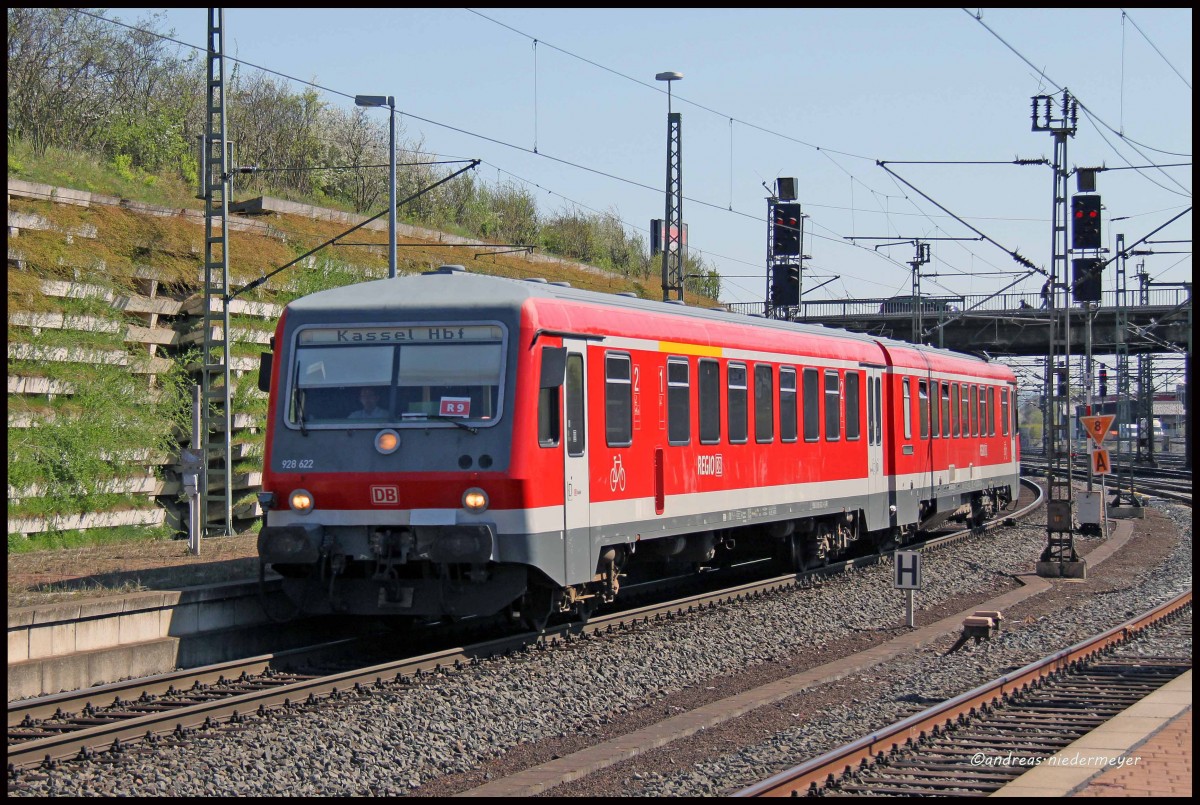 928 622 erreicht Kassel-Wilhelmshöhe (20.4.2015).