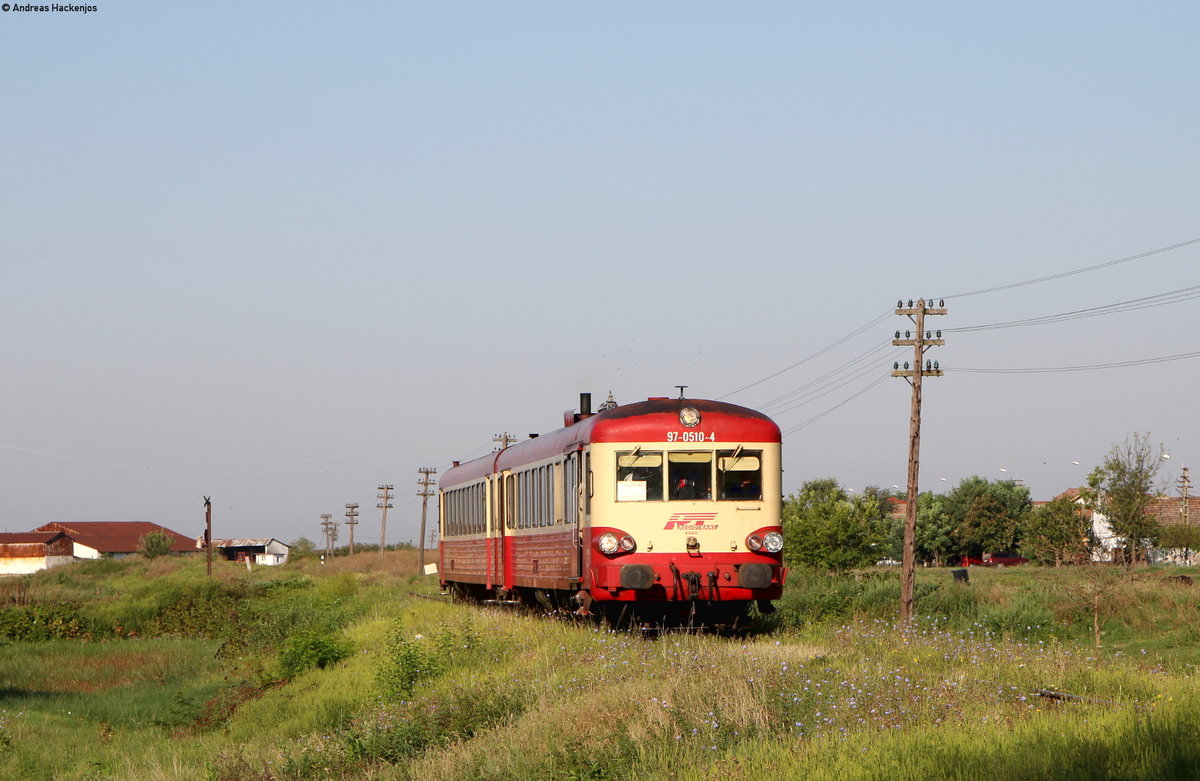 97-0510-4 als R 14388 (Cenad-Timisora Nord) in Pescărețu Mic 29.8.16