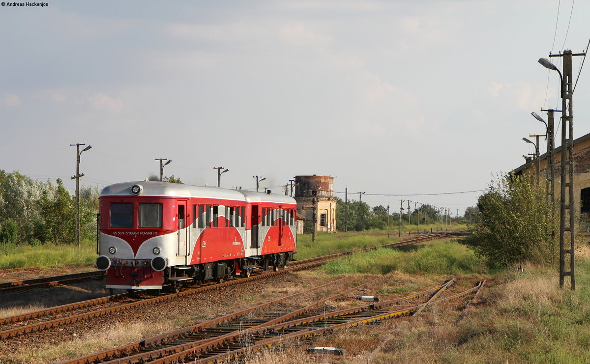 977-0990-3 als R 9666 (Stamora Moravita-Timisoara Nord) in Jebel 30.8.16