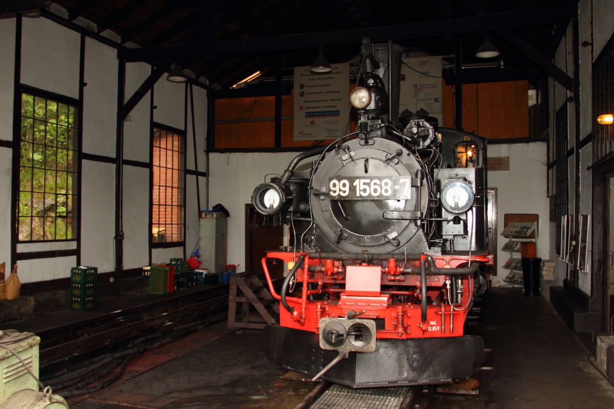 99 1568-7 der Prenitztalban in Jhstadt am 11.08.2012.